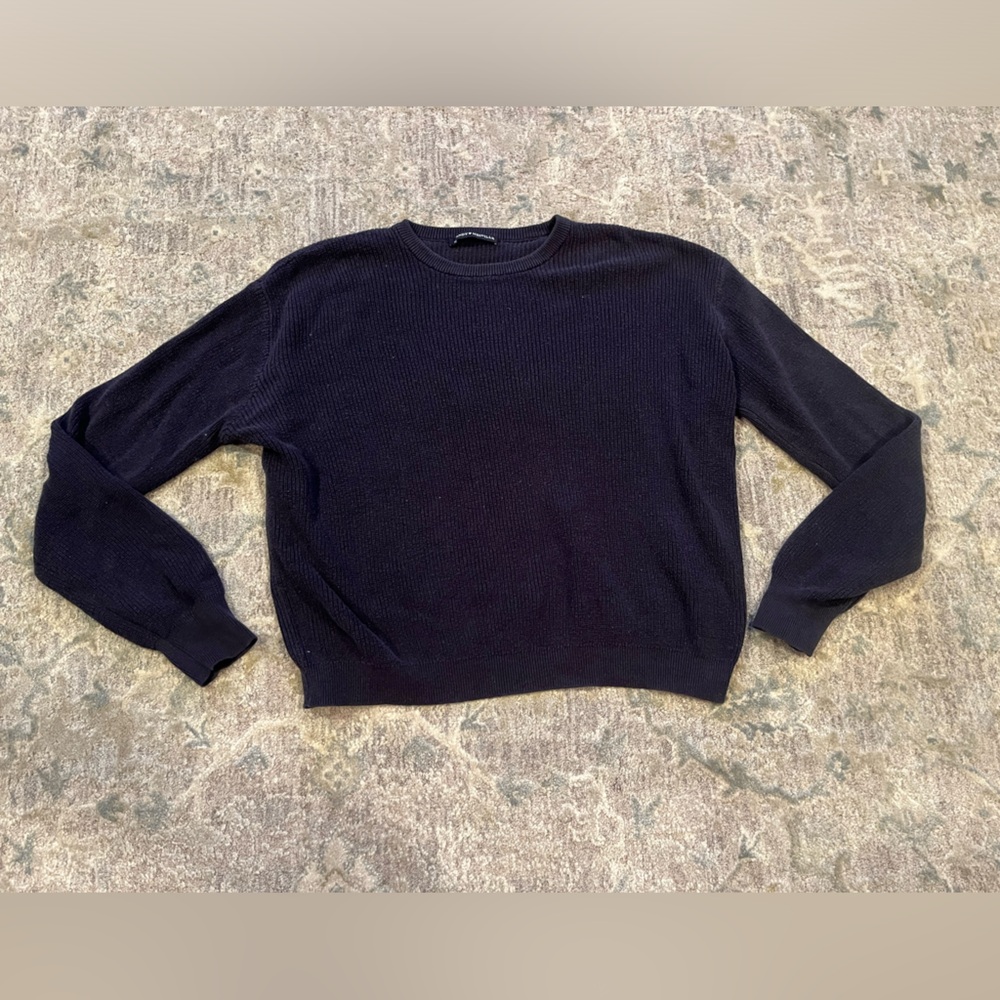 Brandy navy knit sweater